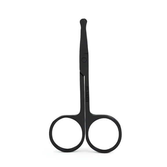ACDANC 3 Pack Nose Hair Scissors Facial Hair Scissors Small Scissors Stainless Steel Round Headpiece Scissor for Eyebrows,Nose,Moustache,Beard