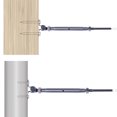 thumbnail image 3 of  T316 Stainless Steel Tensioner Set for Cable Railing w/Deck Toggle 1/8" Cable, 3 of 7