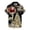 Gold, variant on SNKSDGM New Trending My Items Mens Fashion Casual Christmas Printed Lapel Button Shirt Top
