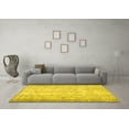 thumbnail image 3 of Ahgly Company Machine Washable Indoor Rectangle Persian Yellow Traditional Area Rugs, 8' x 10', 3 of 4