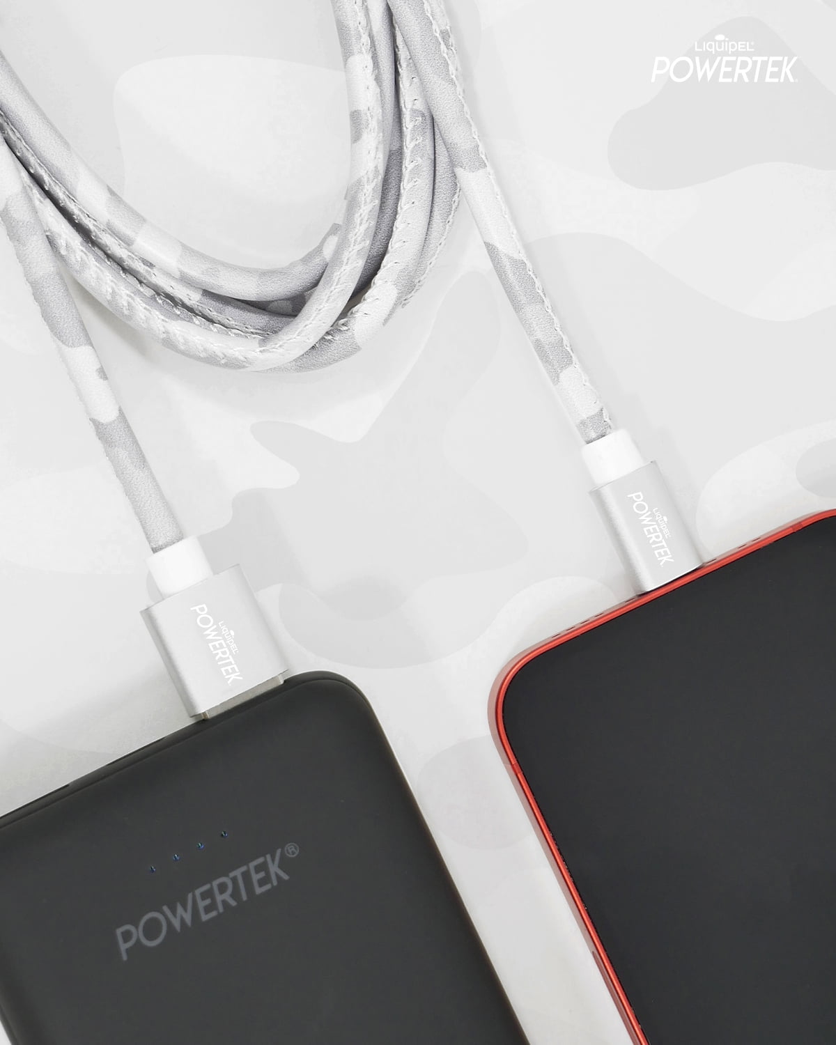 Liquipel Lightning Cable Camo - Grey
