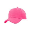 thumbnail image 1 of TopHeadwear Blank Youth Baseball Adjustable Hook and Loop Hat - Fuchsia, 1 of 2