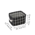 thumbnail image 2 of Qianying Small Foldable Storage Bins Baskets,Collapsible Linen Canvas Fabric Organizer Containers with Handles for Nursery Kids Toddlers - Multi,8X 6.X 4.72 inch/20.5*15.5*12Cm, 2 of 4