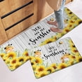 thumbnail image 2 of Sunflower Kitchen Rugs Set of 2 Cushioned Anti-Fatigue Kitchen Floor Mats You are My Sunshine Kitchen Décor Kitchen Mat for Floor Floral Kitchen Rug Set for Home Kitchen Laundry Living Room, 2 of 6