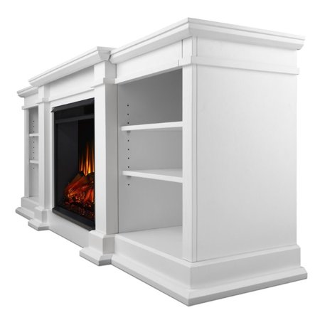 White Fireplace Tv Stand Canada - Real Flame Fresno Electric Fireplace Tv Stand In White Walmart Canada