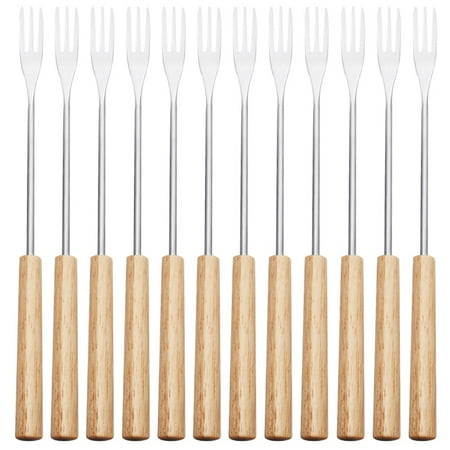 

Chocolate Dipping Tools 12Pcs Metal Fondue Forks Chocolate Fondue Forks Cheese Fondue Forks Reusable Fruit Forks