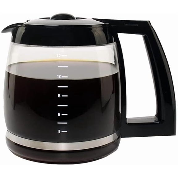 12-Cup Glass Carafe Replacement for Cuisinart Coffee Maker Models DCC-1200 | Part# DCC-1200PRC