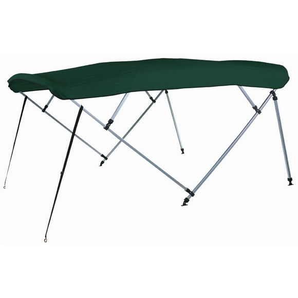 Carver BOAT BIMINI TOP A 8SQ 4893UB-15 4 Bow Square Tube; Pontoon Boat; Top Height 48 Inch; 72 Inch Length Covers Widths From 96 Inch/102 Inch; Water Repellant/UV Protection/Mildew Resistant