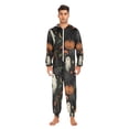 thumbnail image 3 of FORMRS Onesies Pajama for Adults Unisex Hoodie Winter Jumpsuit One Piece Sleepwear, Sizes S-2XL, Autumn Ghost Pattern, 3 of 7