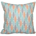 thumbnail image 1 of Simply Daisy 16" x 16" Wavy Splash Geometric Print Pillow, 1 of 1