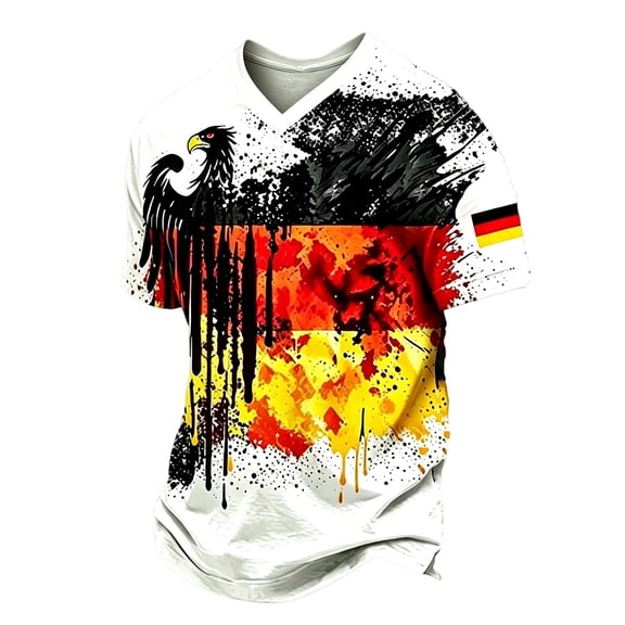 Soccer Jersey Shirts Men German Casual For Soft Comfortable Athletic Top Graphic Jerseys Football Size L