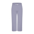 thumbnail image 6 of Open Bottom Active Sweatpants Boys Soft Fleece Cotton Blend Pull On Straight Leg Sweats 3-15Y, Light Purple, 6 of 9