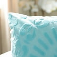 thumbnail image 3 of SAFAVIEH Shayla 18" x 18" Tribal Textured Plush Pillow, Teal, 3 of 3