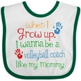 thumbnail image 3 of Inktastic Volleyball Coach Like Mommy Boys or Girls Baby Bib, 3 of 4