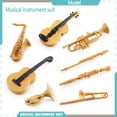 thumbnail image 4 of 8 Pieces Simulation Musical Instrument Set Toy For Kids Educational Plastic Model Horn Guitar, 4 of 9
