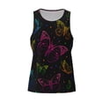 thumbnail image 4 of Gaeub Butterfly Men's Athletic Tank Top, Workout Sleeveless Shirts, Running Tank Tops for Gym, Running, Training -, 4 of 9