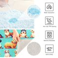 thumbnail image 4 of Toilet Rug U-Shaped Bathroom Rugs Non-Slip Soft Plush Machine Washable Contour Bath Mat Pixel Style Dogs 24x20, 4 of 9
