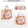 thumbnail image 6 of FORMRS Womens Corduroy Tote Bag Crossbody Shoulder Handbag with Pocket, Leaves Pattern, 6 of 7