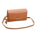 thumbnail image 1 of Bolso de cuero para mujer bolso de embrague de hombro bolso de cuero marrón Zulema embrague de hombro para mujer, 1 of 8