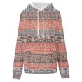 thumbnail image 4 of Cutuoiiu Women's Long Sleeve Hoodies Fashionable Printed Loose Pockets Tops Gifts, 4 of 5