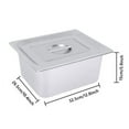thumbnail image 2 of 4 Pack 6"Deep 1/2 Size Stainless Steel Steam Table Pans w/ Lids Hotel Food Prep, 2 of 9
