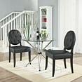 thumbnail image 5 of Modway Button Dining Side Chair Set of 2 in Black, 5 of 5