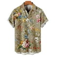 thumbnail image 4 of Mens Printed Hawaiian Shirts Short Sleeve Button Down Beach Shirts Shirt For Man Novelties 2023 Trend Men Shirts Beige Xxxl, 4 of 4