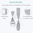 thumbnail image 4 of Compatible con correas Samsung Galaxy Watch 3 de 41 mm, Galaxy Watch Active 2 de 40 mm y 44 mm, Galaxy Watch Active y Galaxy Watch de 42 mm (gris-s), 4 of 5
