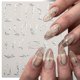 thumbnail image 2 of Pegatinas de uñas 3D de línea de Metal, líneas de rayas curvadas francesas, cinta de mármol láser, deslizadores de remolino, calcomanías de Gel para uñas adhesivas de manicura, 2 of 7
