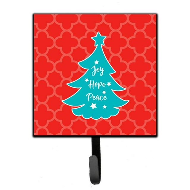 Carolines Treasures BB6969SH4 Christmas Tree Red Teal Leash or Key Holder
