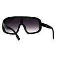 thumbnail image 4 of Oversized Futurism Robotic Shield Sport Racer Plastic Sunglasses Black Smoke, 4 of 4