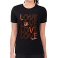 thumbnail image 4 of Women's G-III 4Her by Carl Banks Black Cincinnati Bengals Love Graphic Fitted T-Shirt, 4 of 5