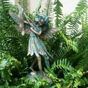 Homestyles 9.5"H Samantha Willow Fairy in Bronze Patina Home Patio & Garden Statue Figurine