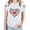White, variant on TKLPEHG Western Tops For Women Short Sleeve T Shirts Crew Neck Fashion Casual Loose Dog Paw Print Graphic Tee Summer Comfy Outfits (Black,L)