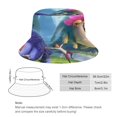 thumbnail image 2 of Hechizada Sombrero bucket para adultos, gorra de protección solar, sombrero de pescador plegable para viajes al aire libre, pesca y actividades de verano, 2 of 6