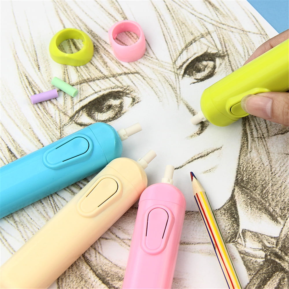 Electric Eraser For Drawing Sketch Details Highlight Erasure Replaceable  Refill Children …