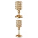 thumbnail image 1 of 2 Candelabros de Cristal de Hierro para Decoración de Oficinas de Iglesia Dorada, 1 of 9