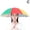 C, variant on Multi Color Novelty Umbrella Hat Brolly For Golf Fishing Cap Hunting Head V7E3