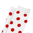 thumbnail image 4 of Alkepwun Women Compression Socks Warm Polka Dot Print Knee-High Socks Cotton Stretchy Calf Socks Nurses Travel Cute Knee High Socks Stockings Hiking Work Skiing Athletic Running Cycling, 4 of 6