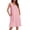 Light Pink, variant on Womens Cotton Nightgown Sleeveless Night Gown Cooling Nightshirts Organic Cotton Dress with Pockets