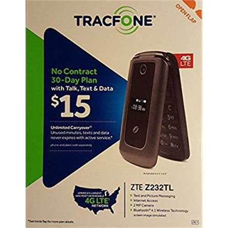 UPC 616960184966 product image for TracFone ZTE Cymbal-G 4G LTE Z232TL - Flip Phone | upcitemdb.com