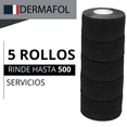 thumbnail image 2 of PAPEL CUELLO BARBERIA NEGRO DERMAFOL PROFESIONAL 500 TIRAS, 2 of 8