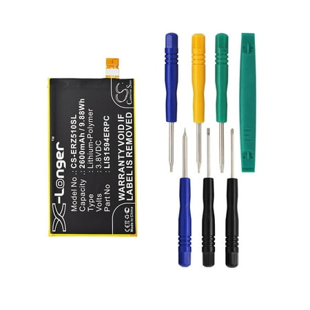 Sony Ericsson W300i Battery Cameron Sino 2600mAh / 9.88Wh Battery Compatible With Sony Ericsson Xperia Z5 Compact, E5823, S50, E5803, Xperia Z5c, SO-02H( 7/pcs Toolskits Included) ()