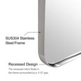thumbnail image 3 of Open Box Modern 22 x 30 In Rectangular Hanging Bathroom Mirror,, 3 of 9
