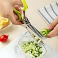 thumbnail image 4 of Multi-Purpose Kitchen Scissors, Kitchen Shears Scissors Kitchen Shears, Kitchen Tools Stainless Steel Scissors, Chopped Green Scissors Salad Scissors(1pc), 4 of 4