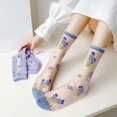 thumbnail image 2 of 3 pares de calcetines transparentes de encaje para mujer y niña, calcetines ultrafinos de cristal, novedad, calcetines tobilleros de red de nailon transparentes, 2 of 5
