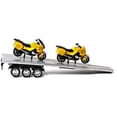 thumbnail image 2 of Bezrat 4 Channel Fully Functional Tractor Trailer With 2 Motorcycles Included RC Cars (colors may vary) FREE GIFT INCLUDED, 2 of 6