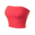 thumbnail image 3 of MixMatchy Women's Causal Strapless Basic Sexy Tube Top, 3 of 4