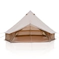 thumbnail image 3 of LuckyNote 4 Season Bell Tent 13.1FT with Stove Jack, Waterproof Glamping Yurt Tent for 8 People Family Camping – Beige, 3 of 11