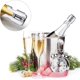 thumbnail image 4 of 2Pcs Champagne Stoppers Stainless Steel Wine Stopper Vacuum Sealed Bottle Stoppers Sparkling Wine Saver, 4 of 4
